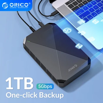 ORICO 1TB גיבוי נתונים Backuper גיבוי בטלפון אנדרואיד למחשב נייד Mac גיבוי Whatsapp עם 3.5 אינץ ' כונן קשיח גיבוי וסנכרון