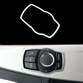 מולטימדיה לרכב כפתור כפתורים כיסוי לקצץ ב. מ. וו 1 3 4 5 7 סדרה X1 X3 X4 X5 X6 2013-2015 E81 E87 F30 F31 F34 F32 הפנים