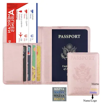 אישית נסיעות דרכון כיסוי ארנק ארנק תיק נרתיק עור PU מנות מקרה מזהה כרטיסי אשראי Multi דרכון מחזיק אביזרים