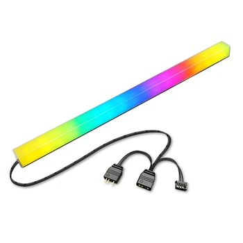 COOLMOON ARGB בר אור קסם צבע שינוי הצבע הוביל אור דקורטיבי רצועת תיק למחשב בר אור דו-צדדי זוהר