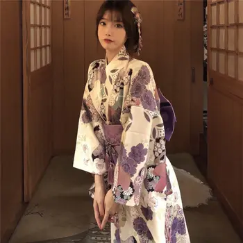 הקימונו האישה 2023 קימונו יפני קרדיגן Cosplay חולצה חולצה יפנית יאקאטה נקבה קיץ החוף קימונו צילום בגדים