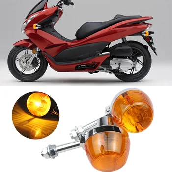 2PCS אופנוע אות תור אור מוטו אינדיקטורים אורות קדמיים ואחוריים המנורה על הארלי הונדה ס 