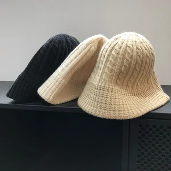 טוויסט של דייג כובע כמה קאפ 2022 בחורף צמר כובע מזדמן סריגה כובע 2022 הסתיו והחורף