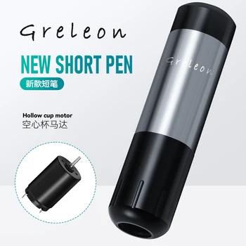 Greleon קעקוע מכונת עוצמה חלול כוס מנוע עט קטן ומעודן עם יד מצוין מרגיש אמני קעקועים