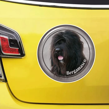 S61942# Bergamasco הכלב דביק מדבקות הרכב מדבקה עמיד למים אוטומטי Decors על הפגוש האחורי חלון המחשב הנייד לבחור גודל