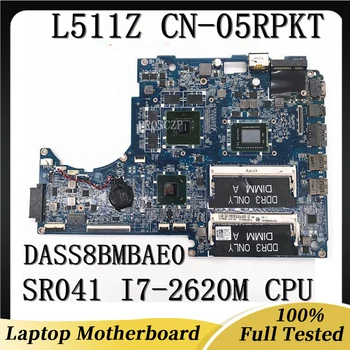 CN-05RPKT 05RPKT 5RPKT Mainboard על XPS 15 15Z L511Z מחשב נייד לוח אם DASS8BMBAE0 W/SR041 I7-2620M CPU GT525 1GB 100% עובד