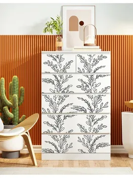 6M צמח פרחוני דבק עצמי טפט ויניל מדבקות קיר עמיד למים קשר עם נייר מטבח הסרט דקורטיביים לעיצוב הבית