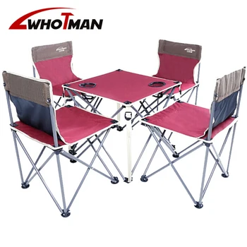 שולחן כיסאות סטים חיצונית מתקפלת קמפינג נייד שולחן פיקניק Ultra-אור עמיד שולחן מתקפל שולחן קמפינג וטיולים נסיעות