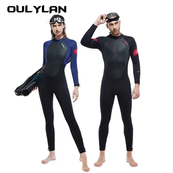 Oulylan סגנון מקשה אחת חליפת הצלילה גברים נשים צלילה 5 מ 