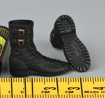 1/12 PCTOY להקרבה סוכנים PC021 מיוחד חייל צבא שי מלחמה שחור מוצק רך נעליים מודל החליפה הרגילה 6inch דמויות לאסוף