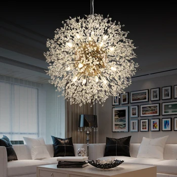 LED קריסטל מודרני שן הארי נברשת שן הארי התקרה נברשות תאורה עבור חדר השינה לסלון עיצוב הבית תלוי אורות