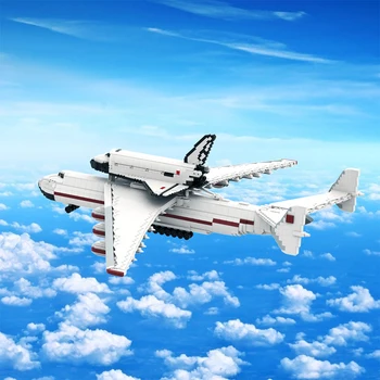 BuildMoc 1:110 Buran Antonoved AN-225 נוסע המטוס בניין להגדיר מרחב טיס מטוס תובלה לבנים צעצוע ילדים מתנה