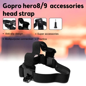 רצועת ראש לgopro Hero 10 9 8 7 6 אביזרים למצלמה טלפון נייד קליפ תיקון עבור iPhone 13 12 11 Xiaomi Samsung Huawei