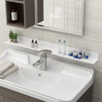 המטבח אחסון שחור מדף לבן רכוב מקלחת מדף האמבטיה על הקיר ארגונית מדפים האמבטיה מדף אביזרים אגרוף חינם