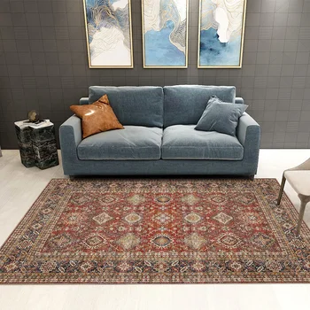 אתני סגנון השינה השטיח הפרסי האמריקאי רטרו שטיחים שטח גדול סלון קישוט שטיחים במלתחה טרקלין השטיח לכביסה